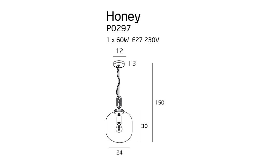 Lampa wisząca Honey