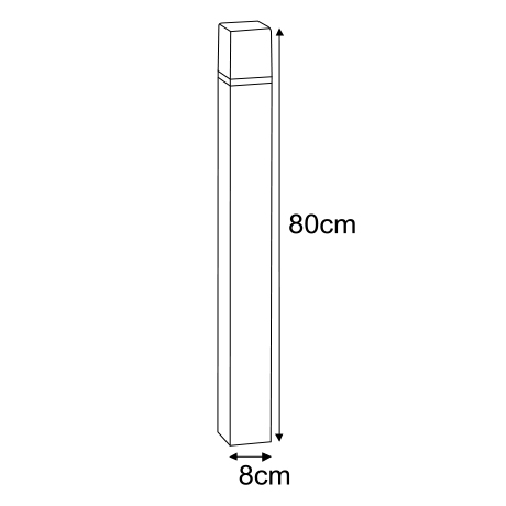 Lampa ogrodowa stojąca k-8142