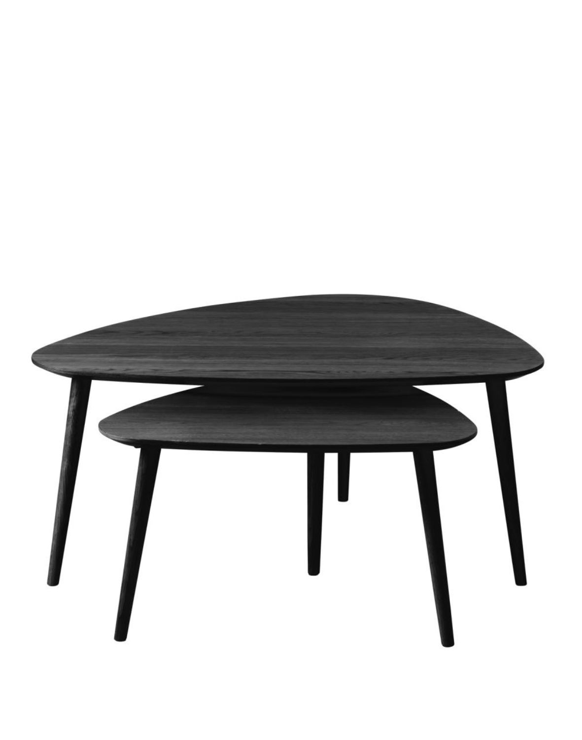 podwójny, trójkątny stolik kawowy adda (48594640), czarny