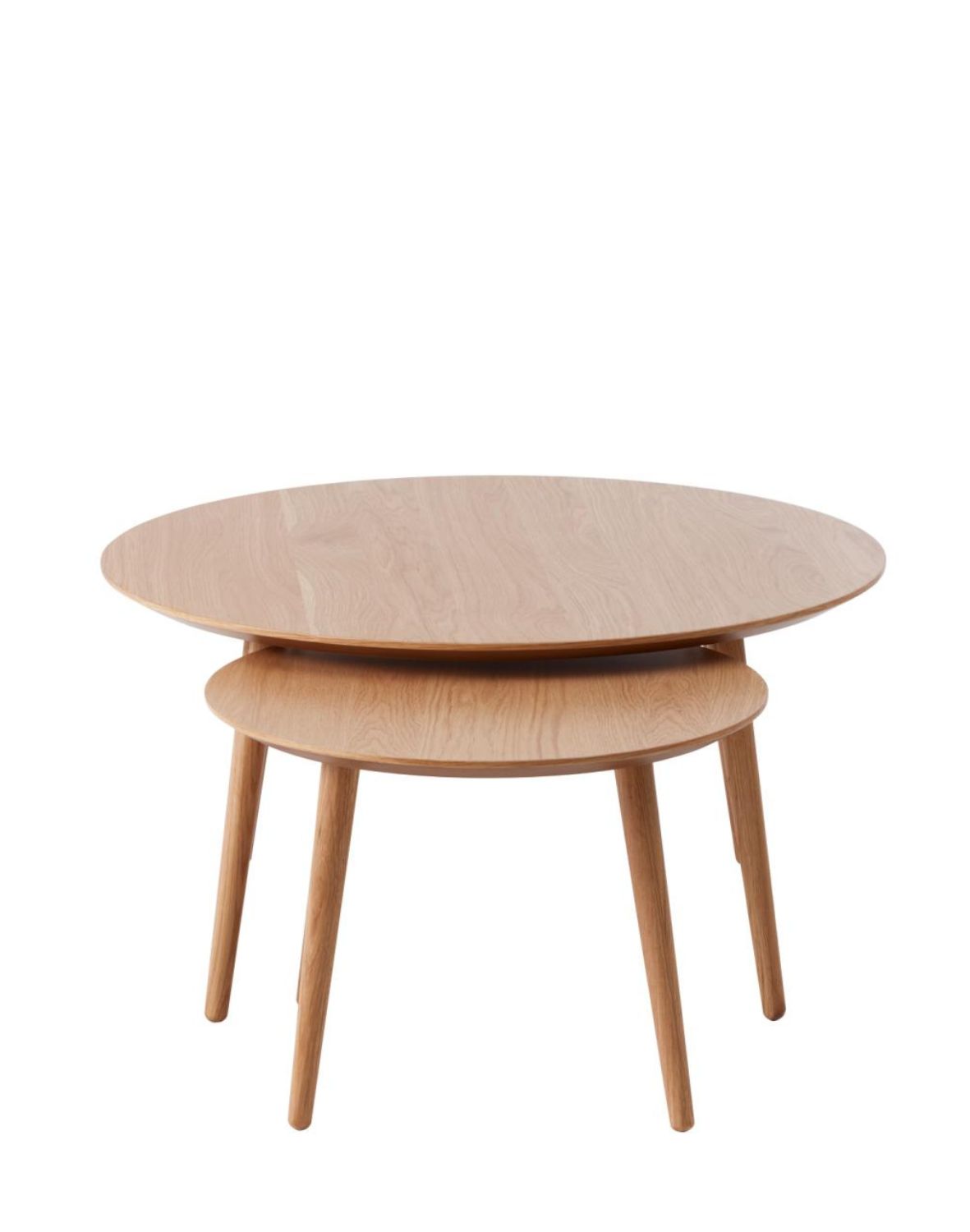 podwójny stolik kawowy, drewniany adda (48582780), dąb