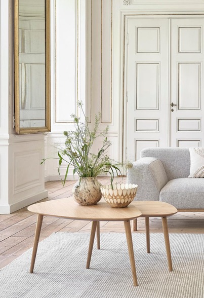 podwójny, trójkątny stolik kawowy adda (48592780), dąb