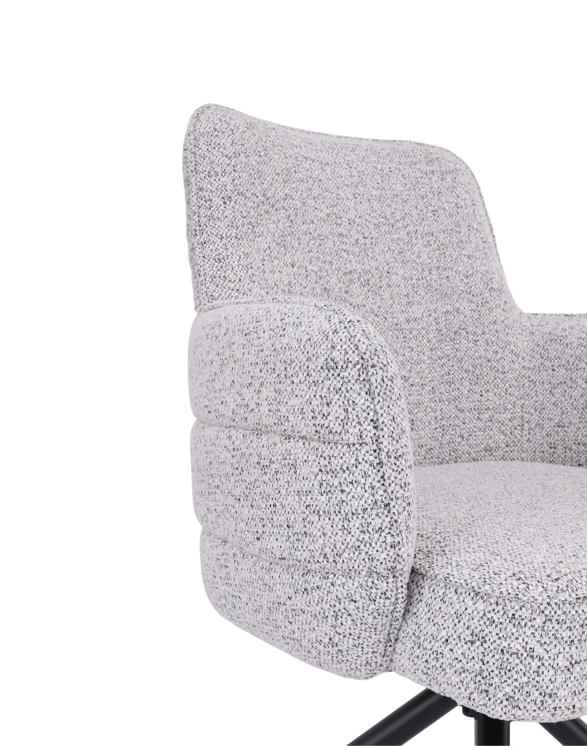 krzesło obrotowe do jadalni apollo, szare