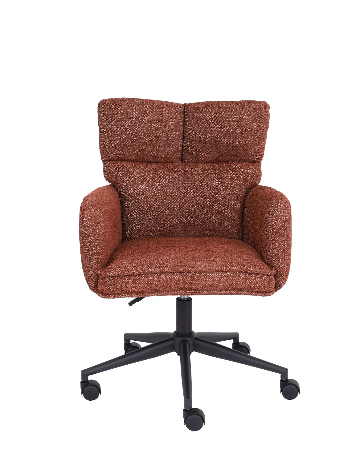 krzesło biurowe aria, regulowane, obrotowe, rude
