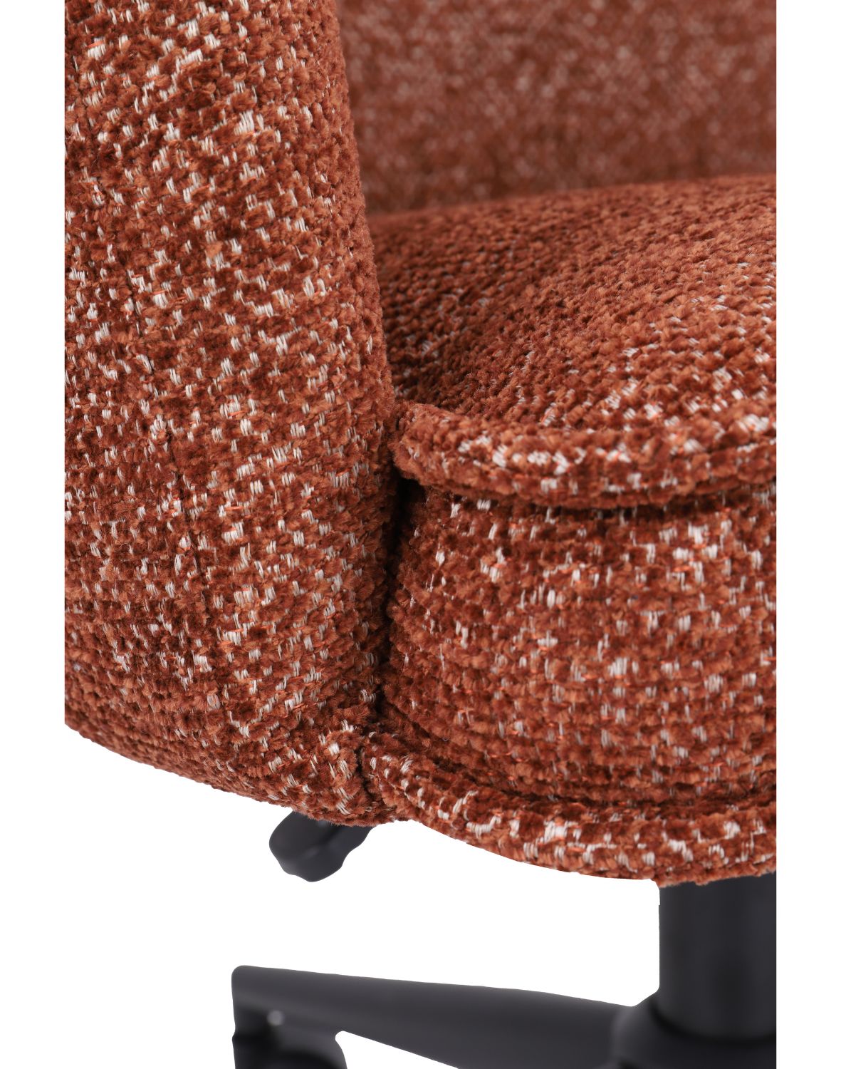 krzesło biurowe aria, regulowane, obrotowe, rude