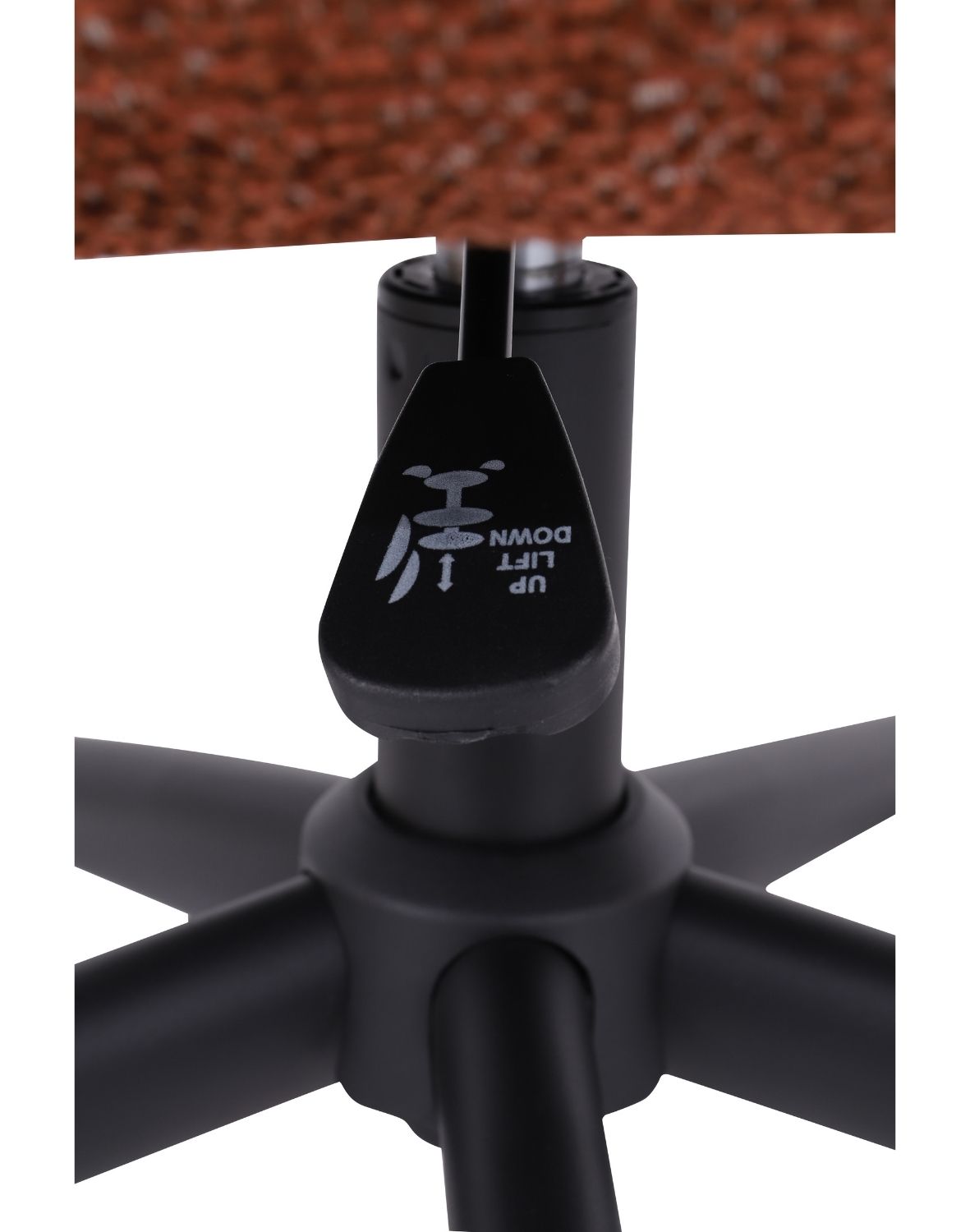 krzesło biurowe aria, regulowane, obrotowe, rude