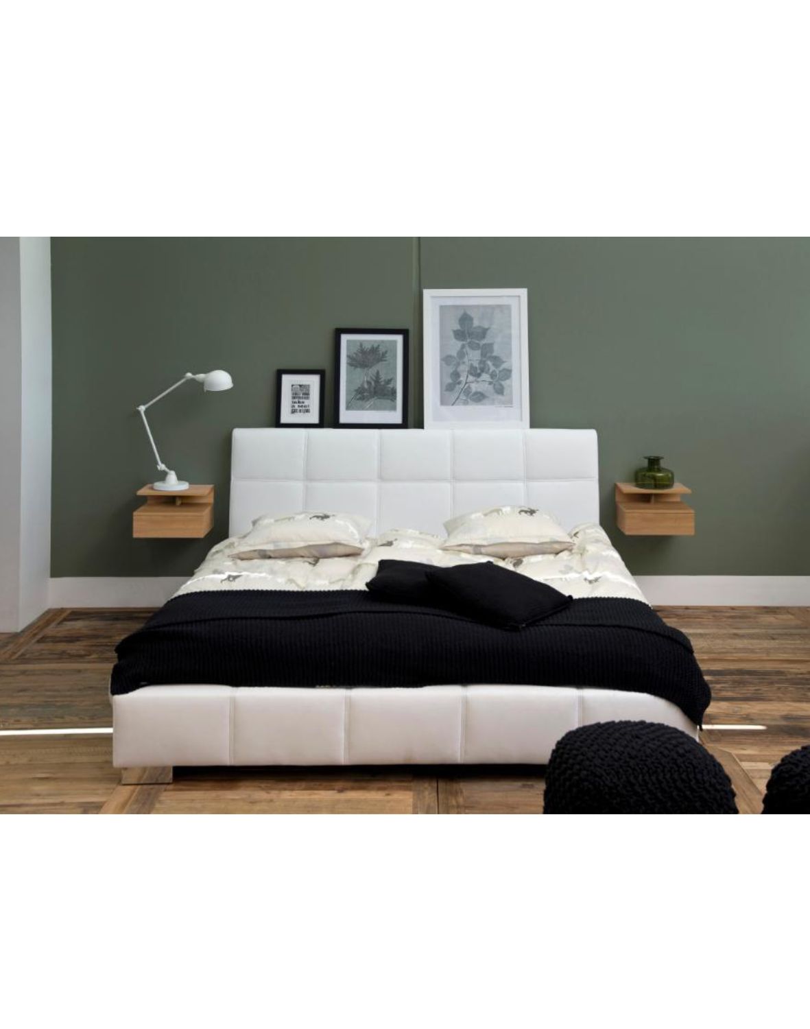 szafka nocna wisząca ashlan, dziki dąb (07181)