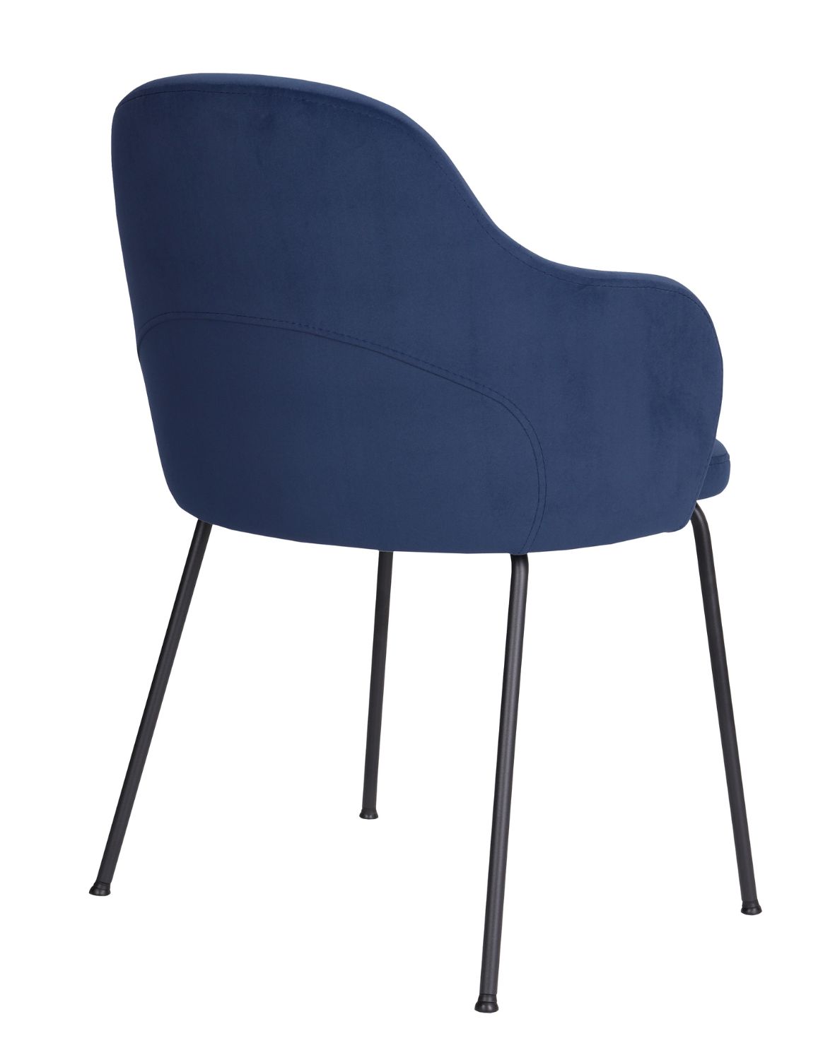 krzesło do jadalni aura black granatowa matt velvet