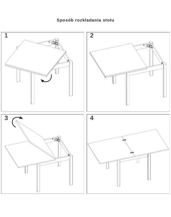 stol flip 80 dab artisan czarny