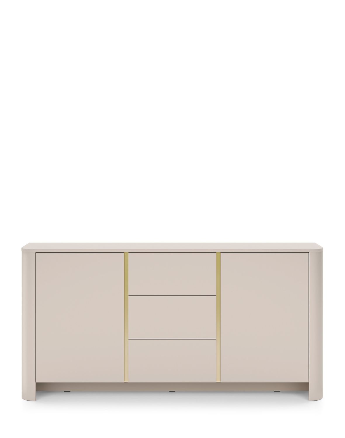 szeroka komoda kaszmir z szufladami bari ksz168 ze złotą listwą