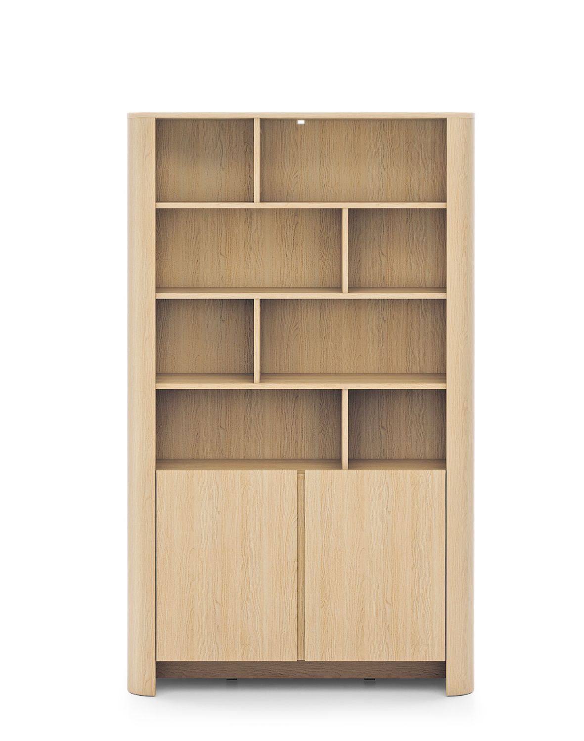 regał z szufladami bari rg103 ze złotą listwą, dąb vicenza