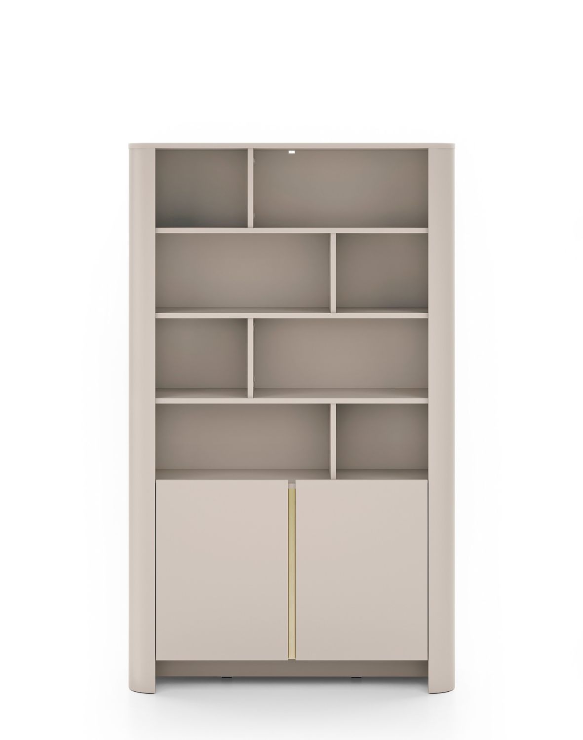 regał kaszmir z szufladami bari rg103 ze złotą listwą