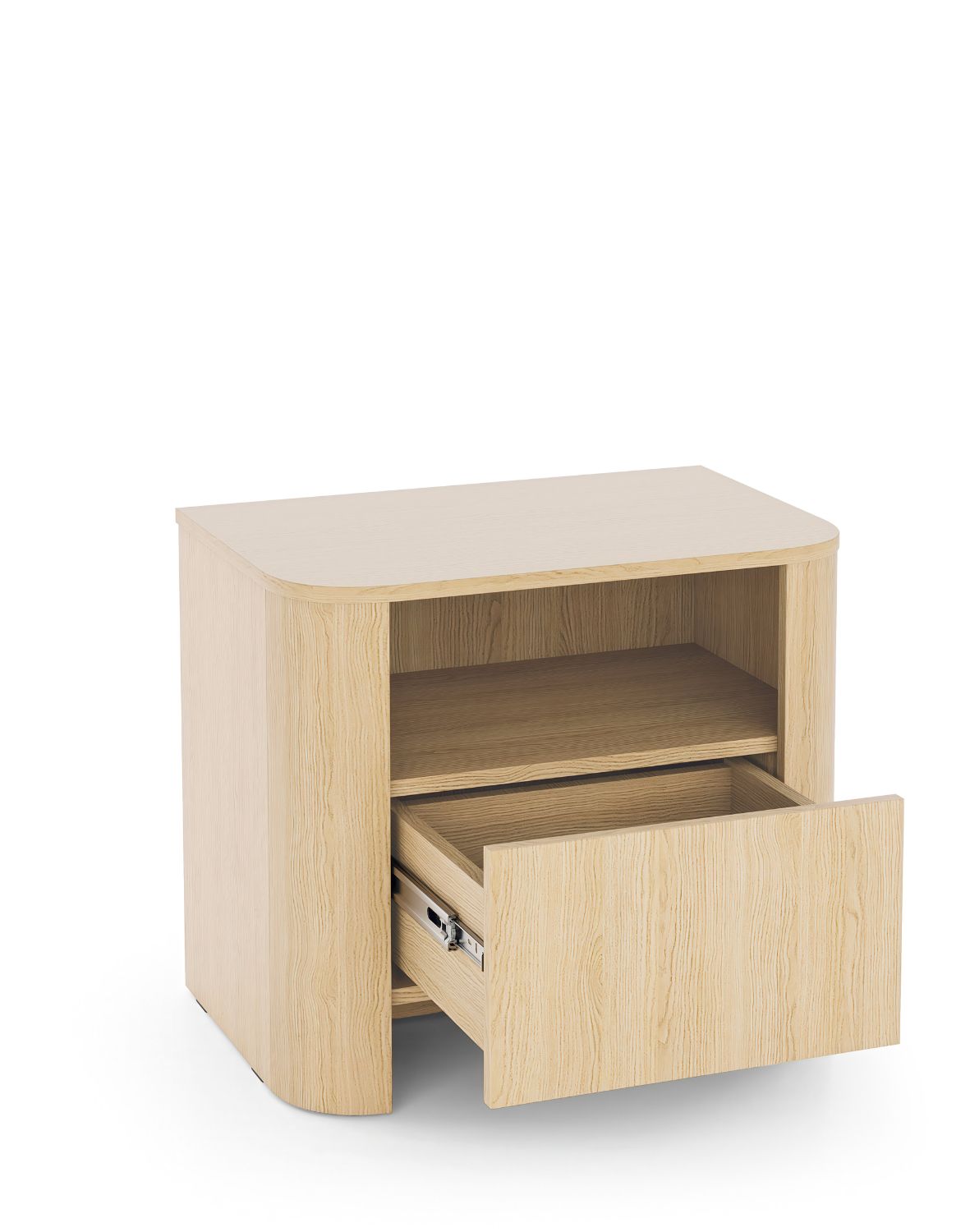szafka nocna bari S58 z szufladą, dąb vicenza