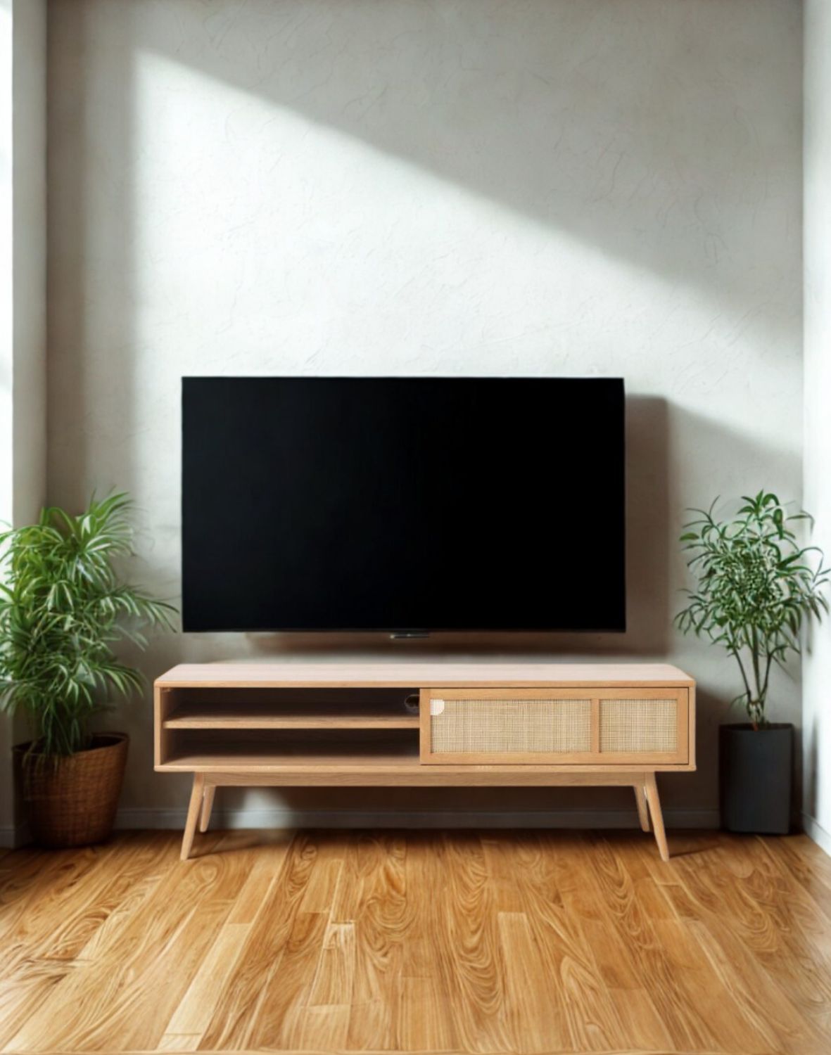 drewniana szafka rtv barrali (46730200), 150 cm