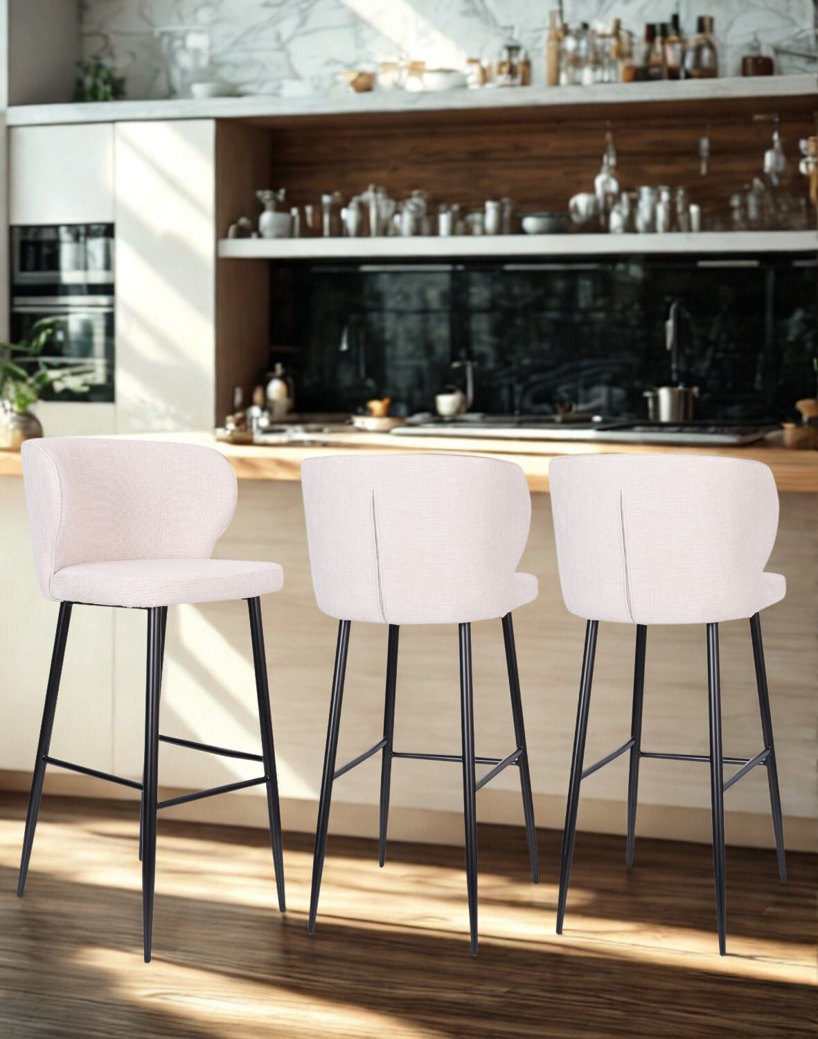 hoker do kuchni meg black, beżowe