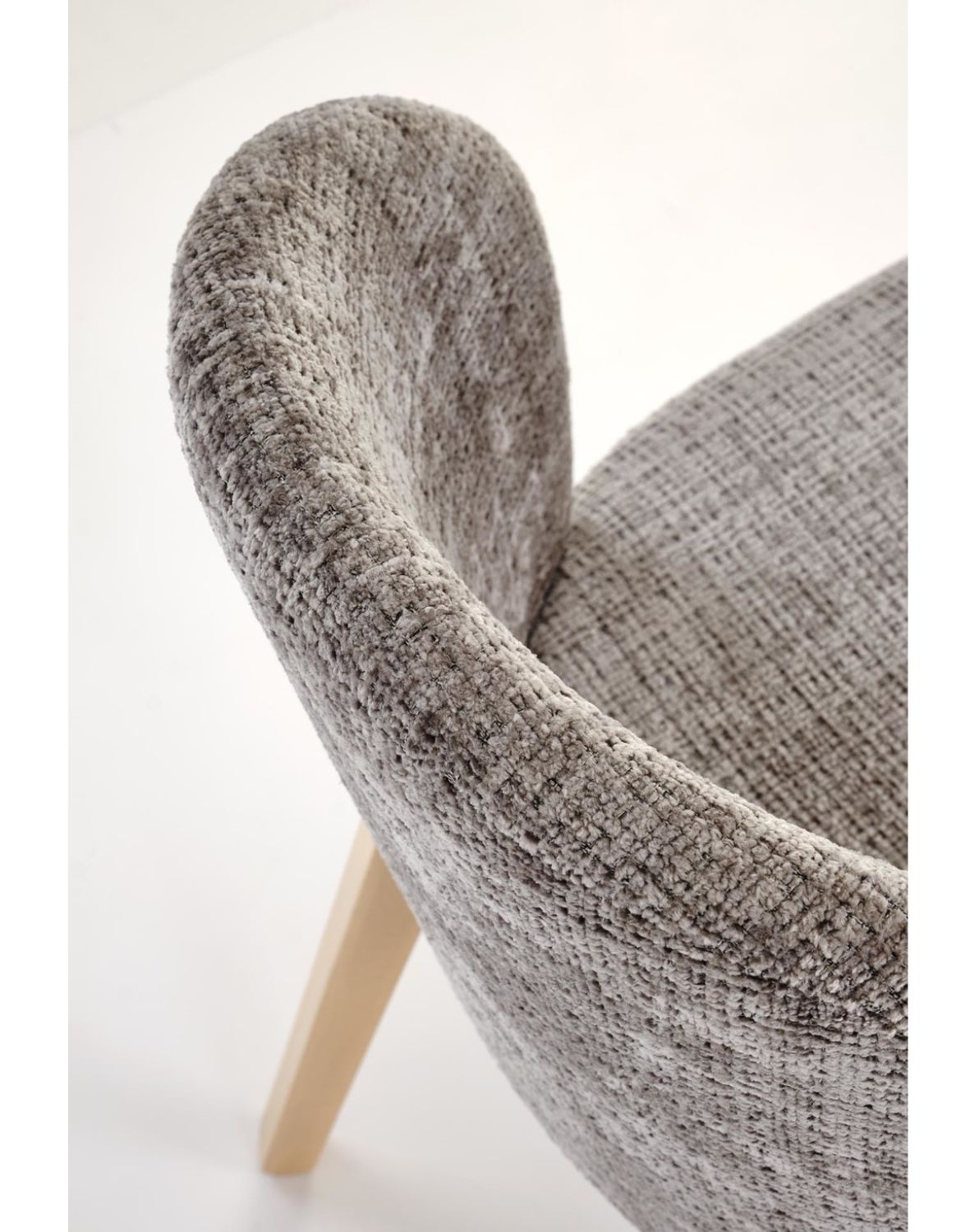 krzesło do jadalni basso, szare, drewno bukowe dąb naturalny