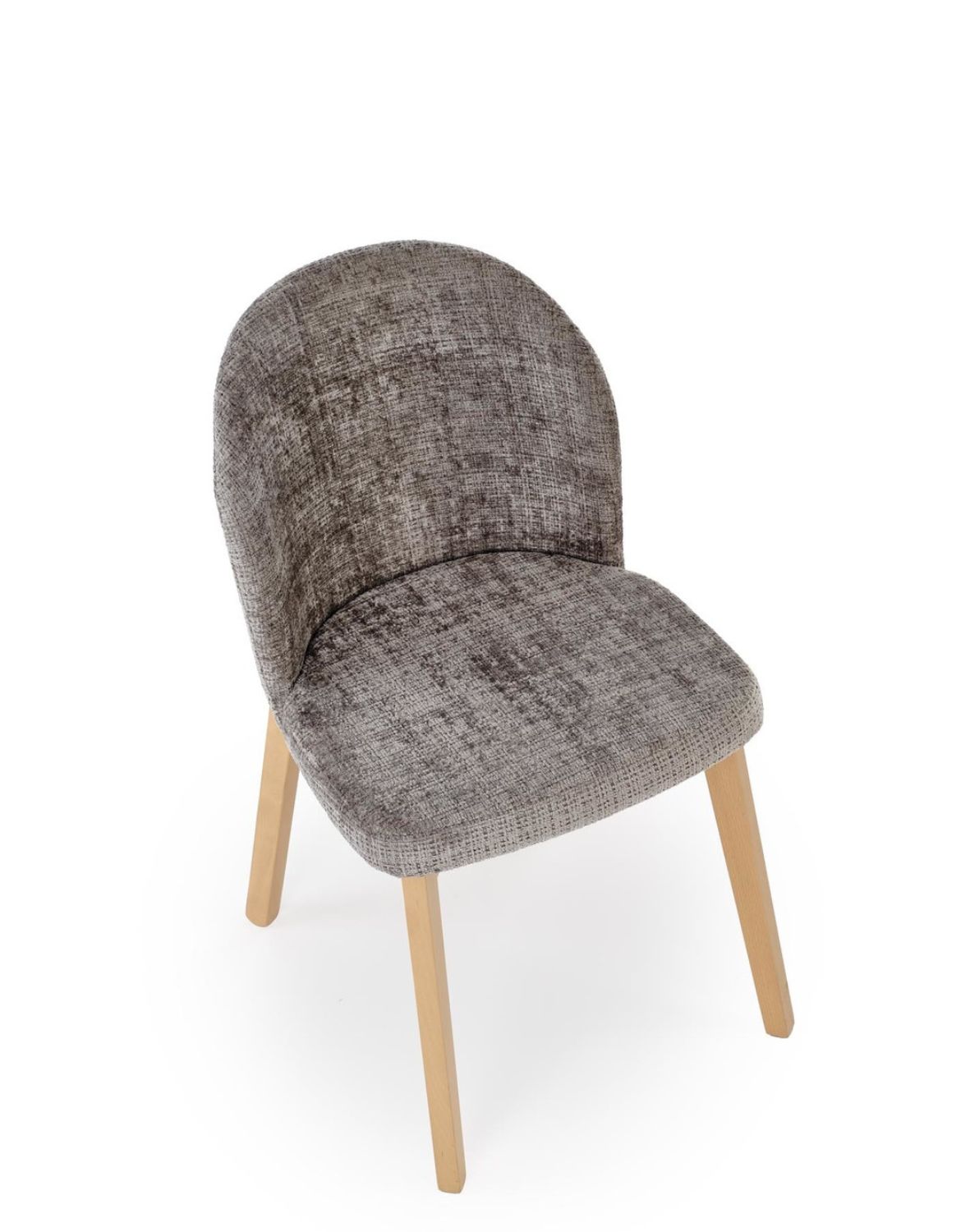 krzesło do jadalni basso, szare, drewno bukowe dąb naturalny