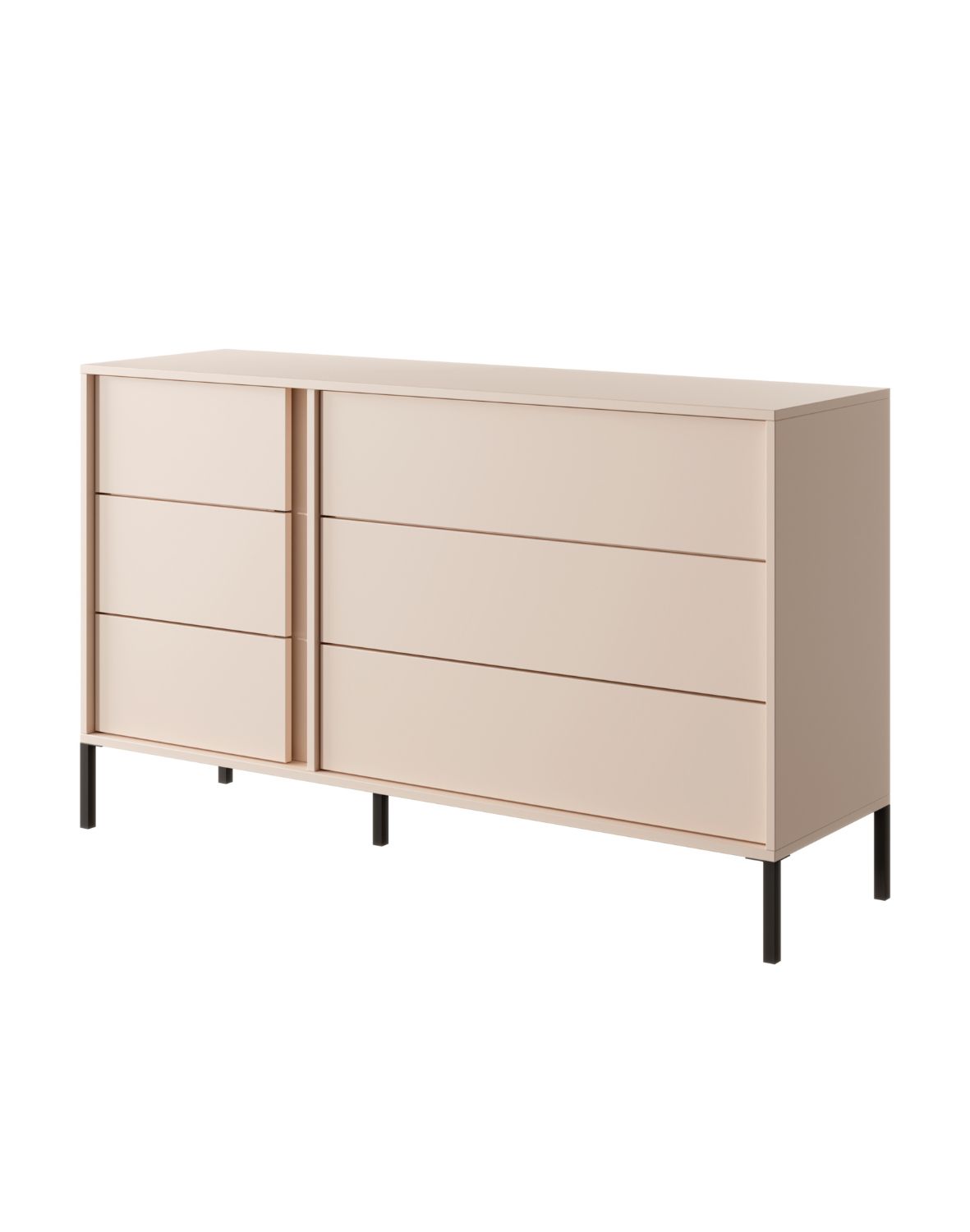 beżowa komoda z oświetleniem dast j