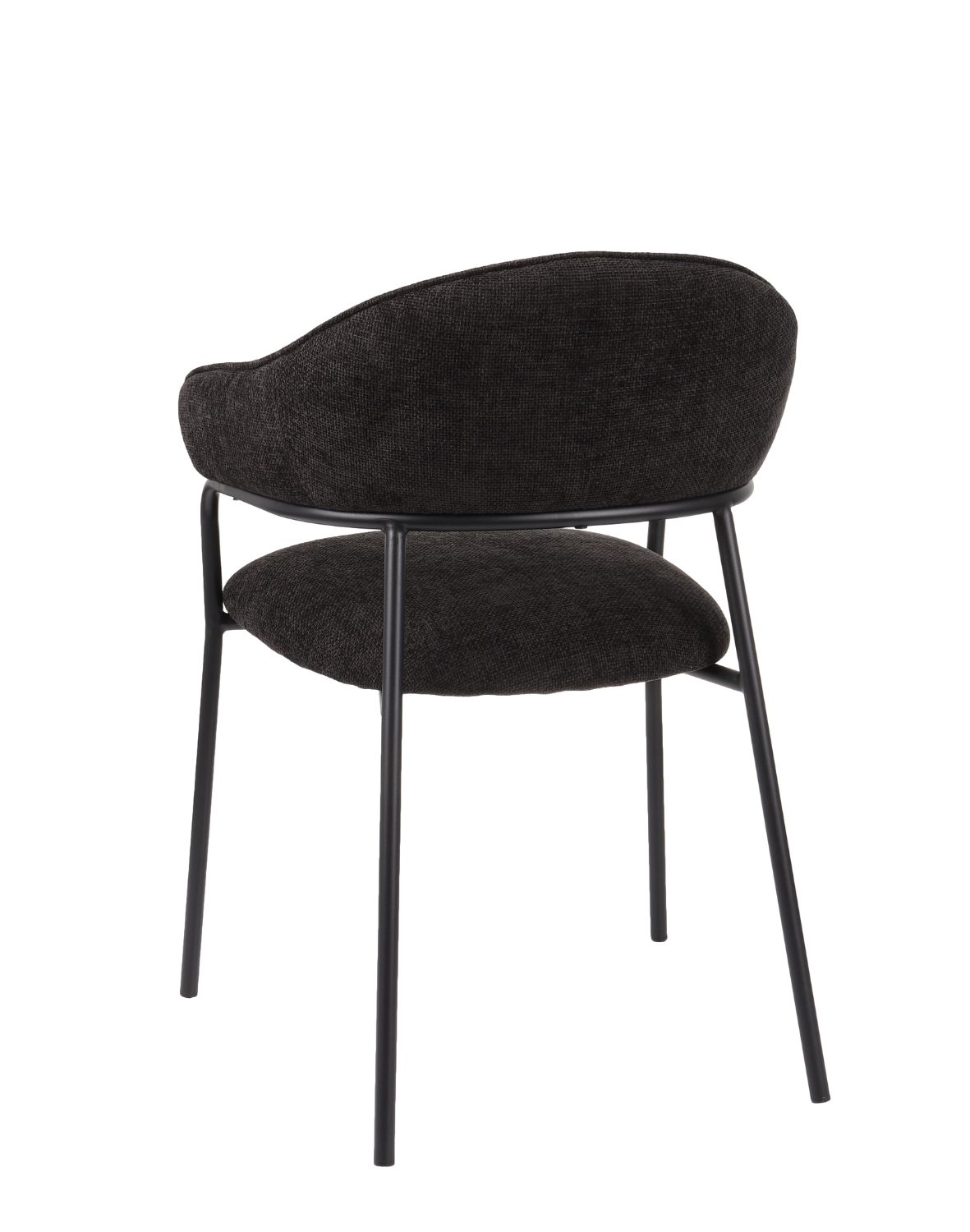 krzesło do jadalni z podłokietnikami bianca, czarne