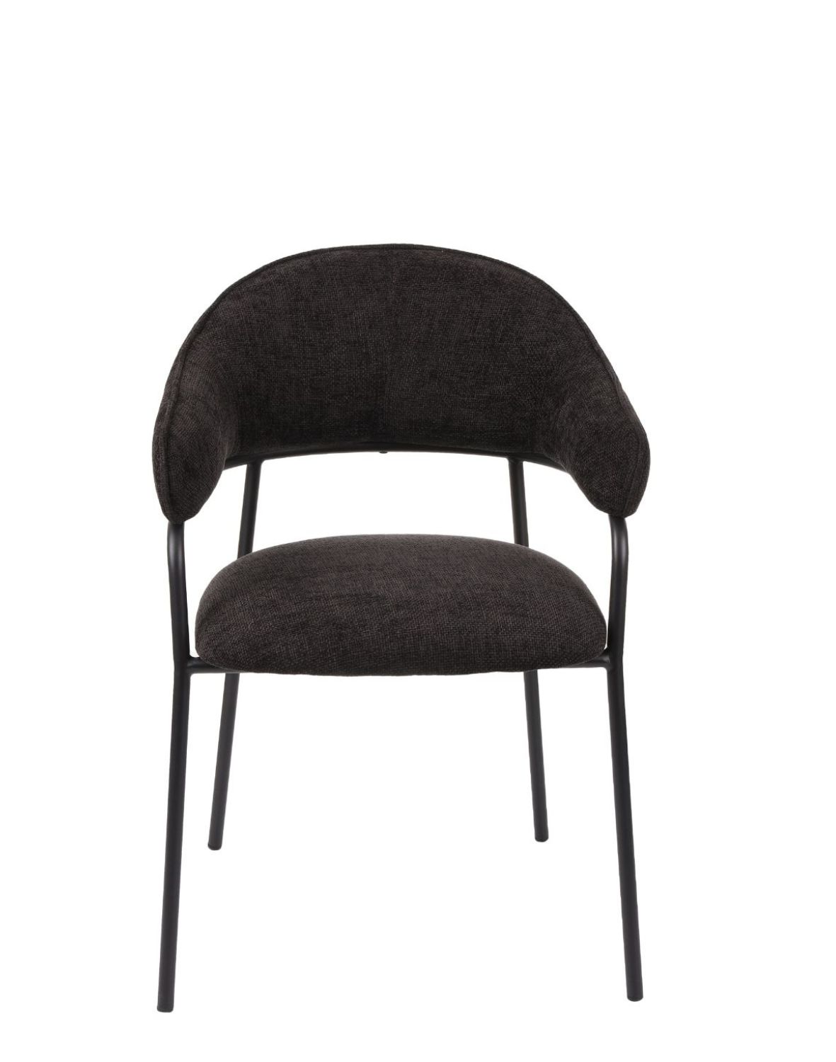 krzesło do jadalni z podłokietnikami bianca, czarne