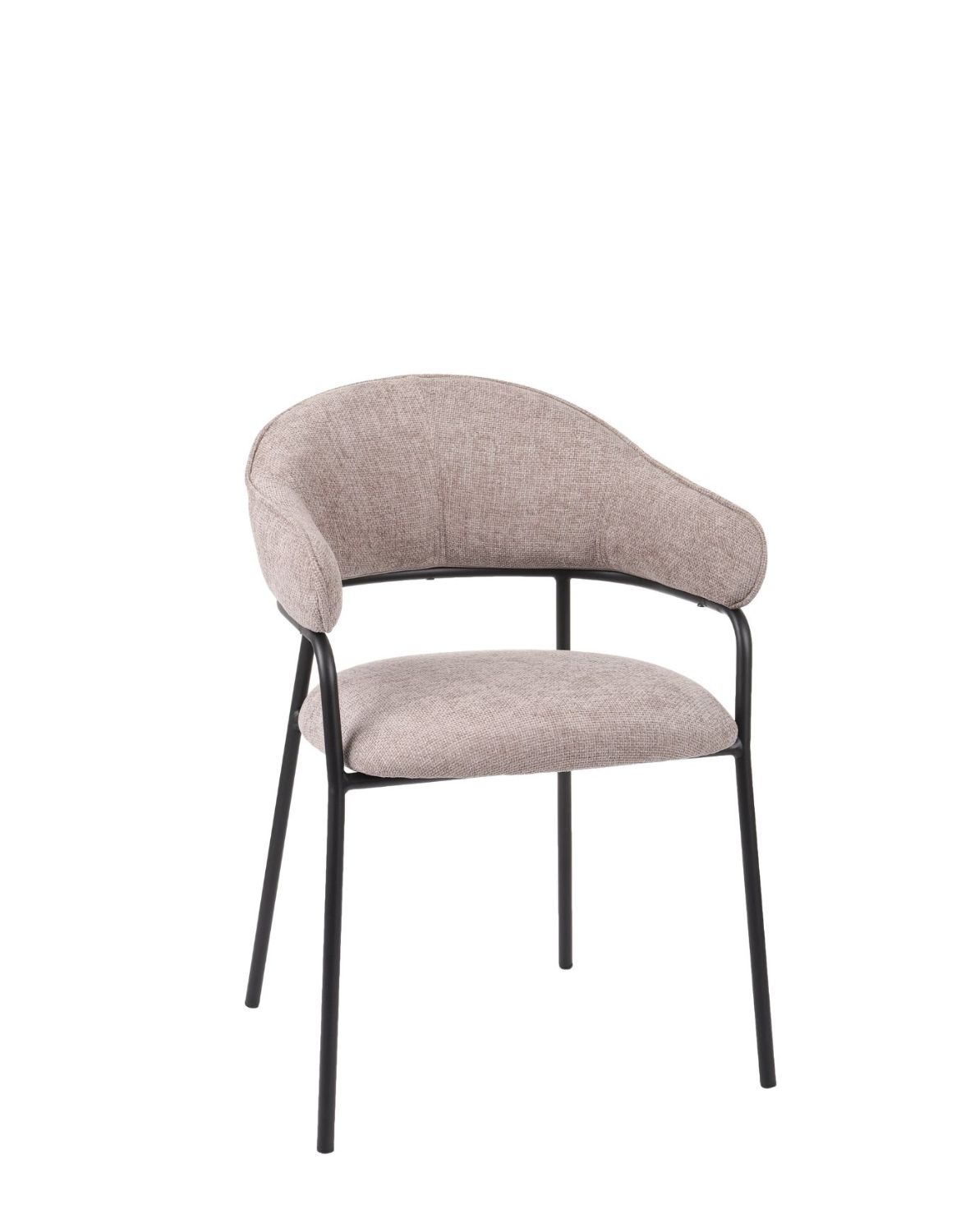 krzesło do jadalni z podłokietnikami bianca, szare