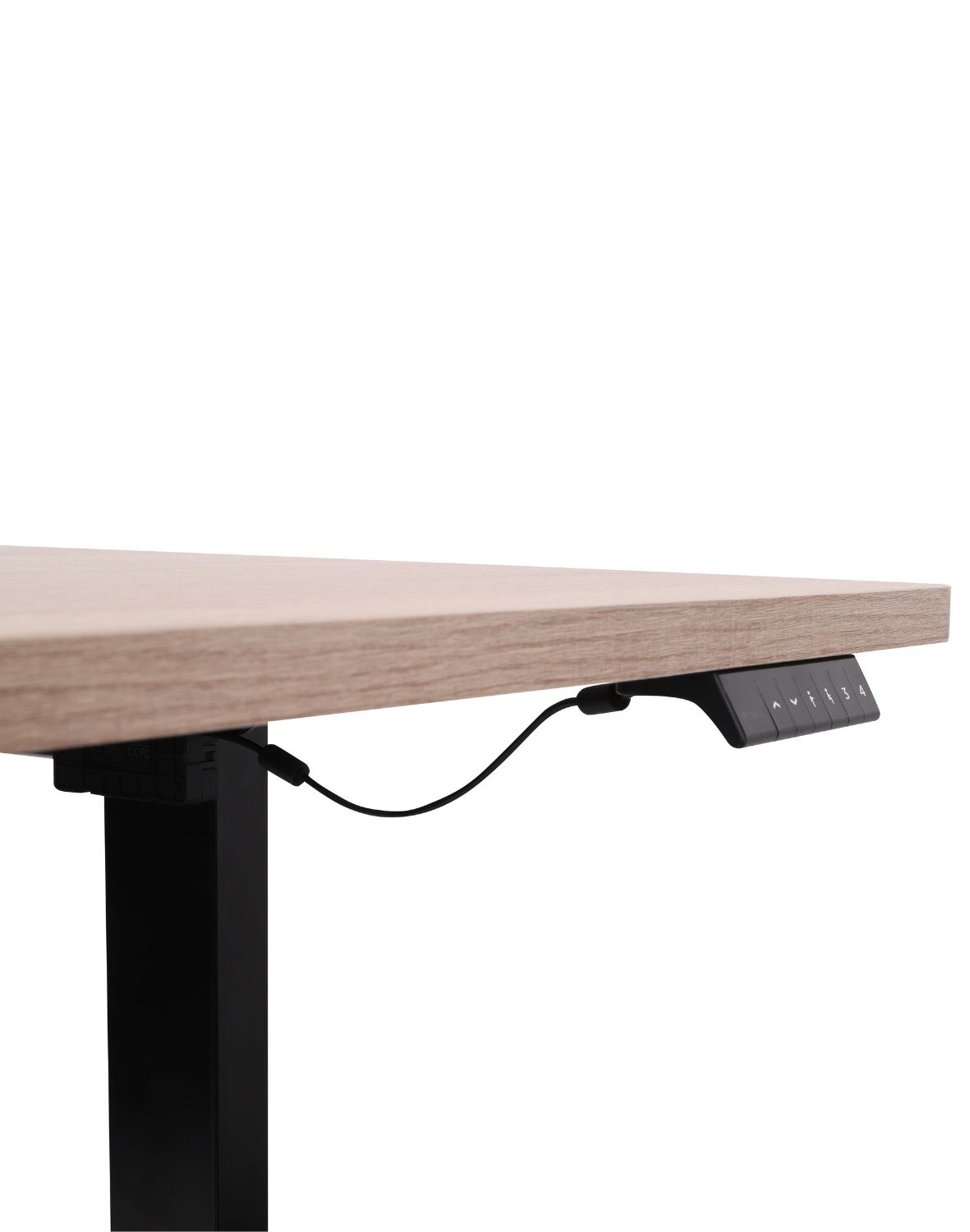 biurko z regulacja wysokosci alto 100 black 120 cm