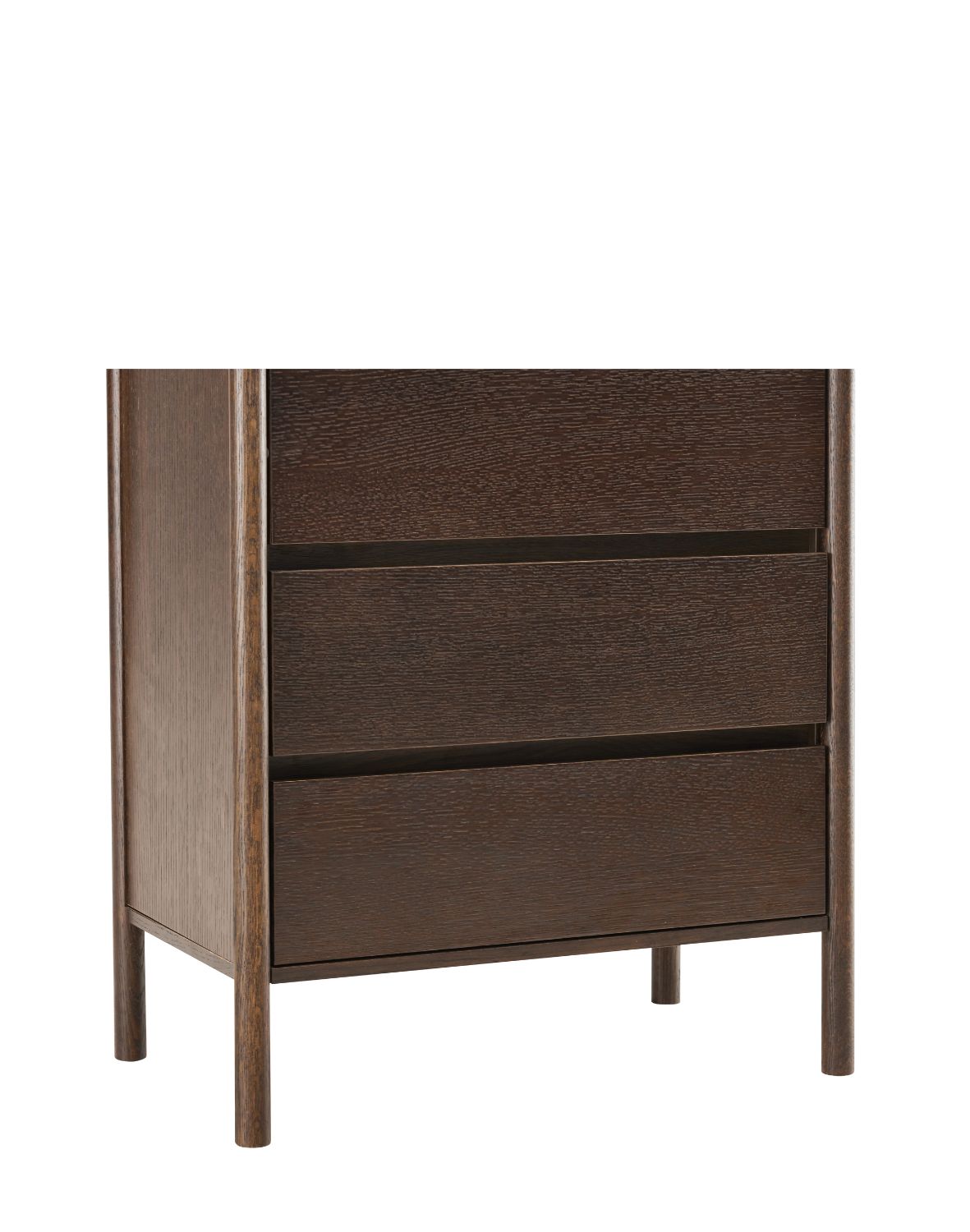 wysoka komoda blair z 5 szufladami (cd02) przydymiony dąb 70x118 cm