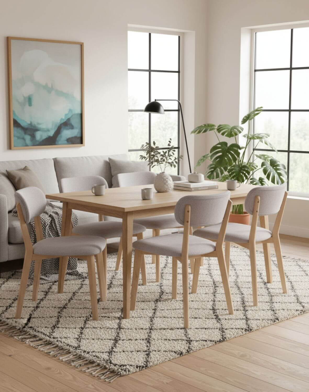 krzesło do jadalni boston, drewniane, beżowe