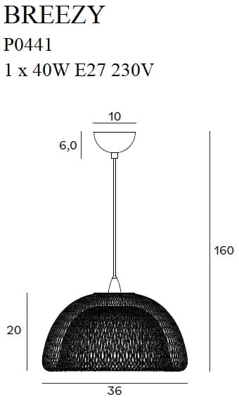 Lampa wisząca Breezy PO441