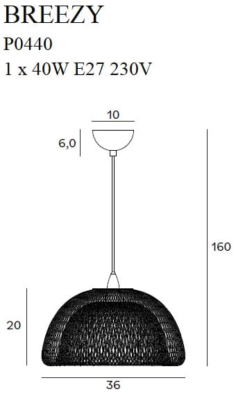 Lampa wisząca Breezy PO440