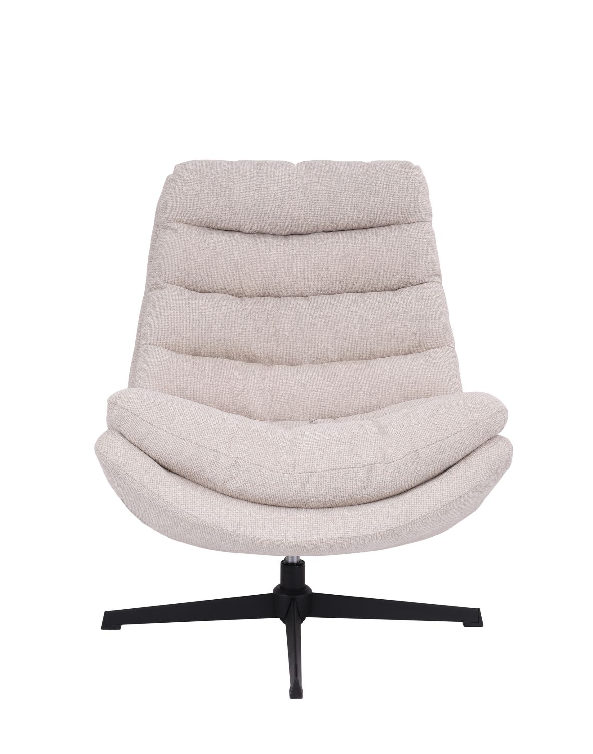 fotel obrotowy calvio, komfort i nowoczesna forma, jasnobeżowy