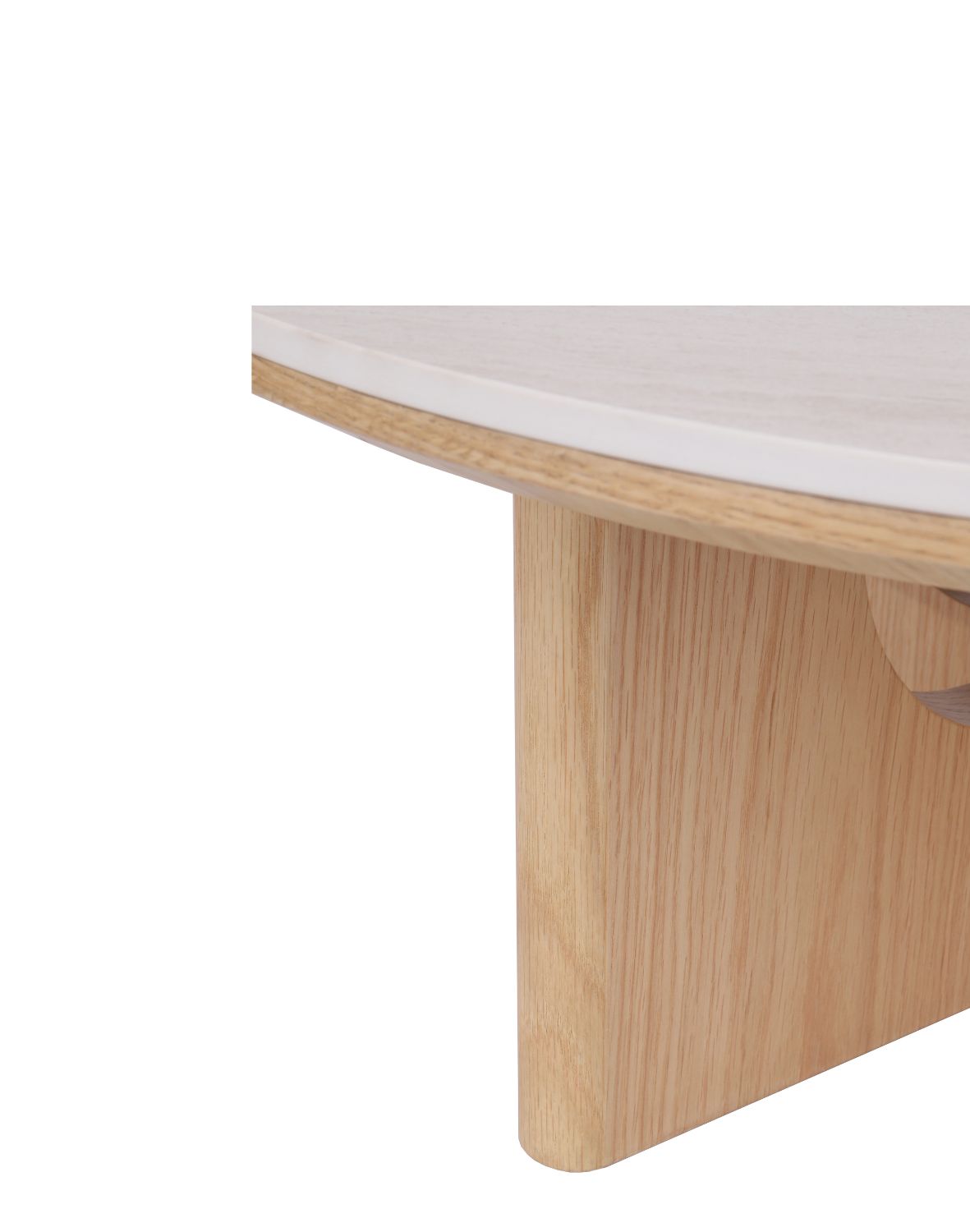 stolik kawowy calypso, dąb naturalny, blat ceramiczny