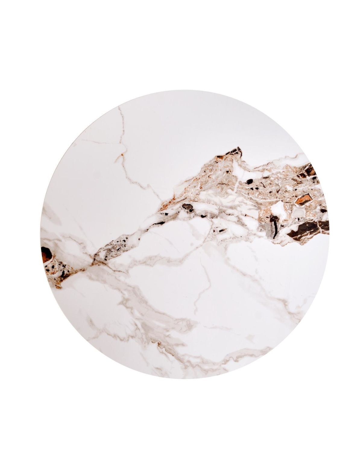 stolik kawowy okrągły orzechowy carina_s, marmur