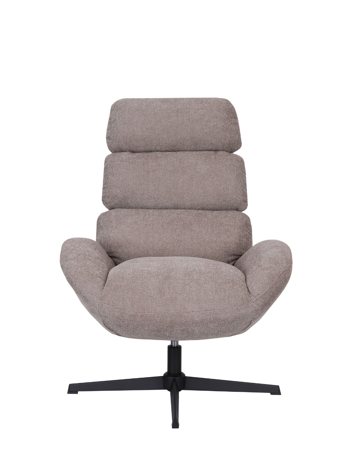 fotel obrotowy cloud z wysokim oparciem, ciemnobeżowy (fs80)