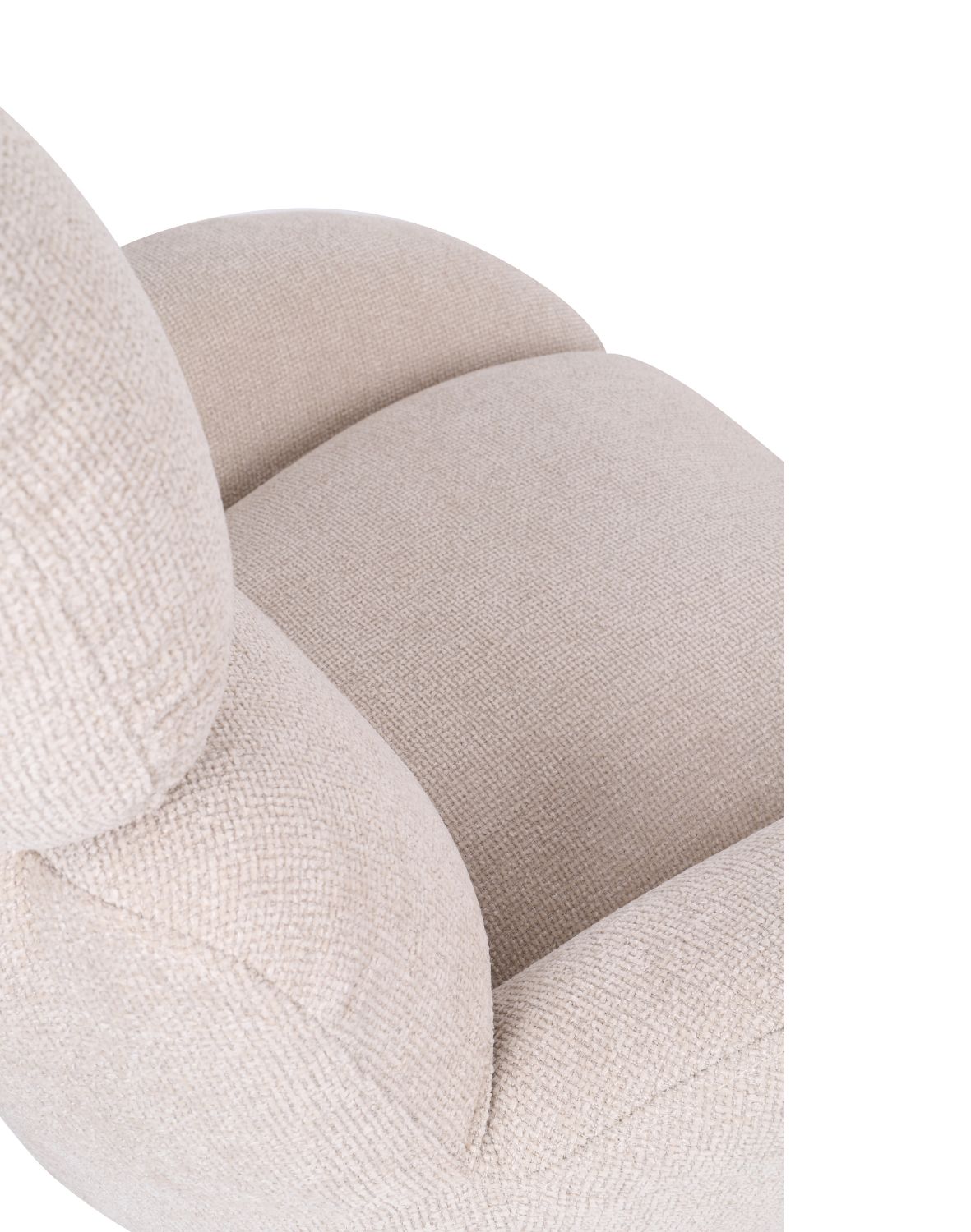 fotel obrotowy cloud z wysokim oparciem, jasnobeżowy (fs80)