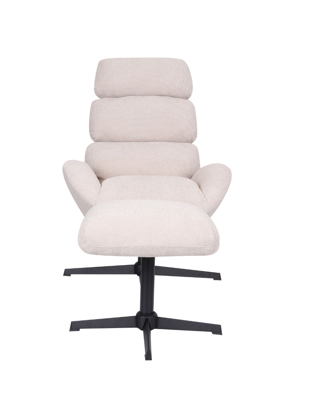 fotel obrotowy cloud z wysokim oparciem, jasnobeżowy