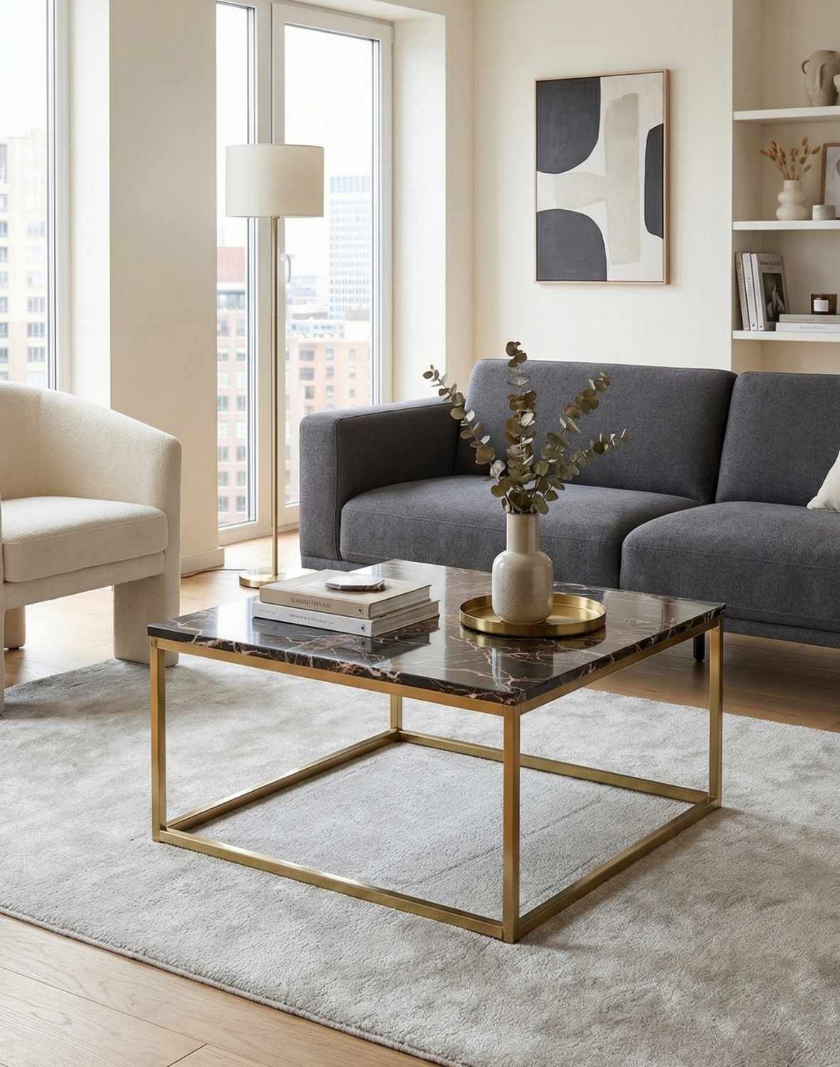 stolik kawowy prado dark gold