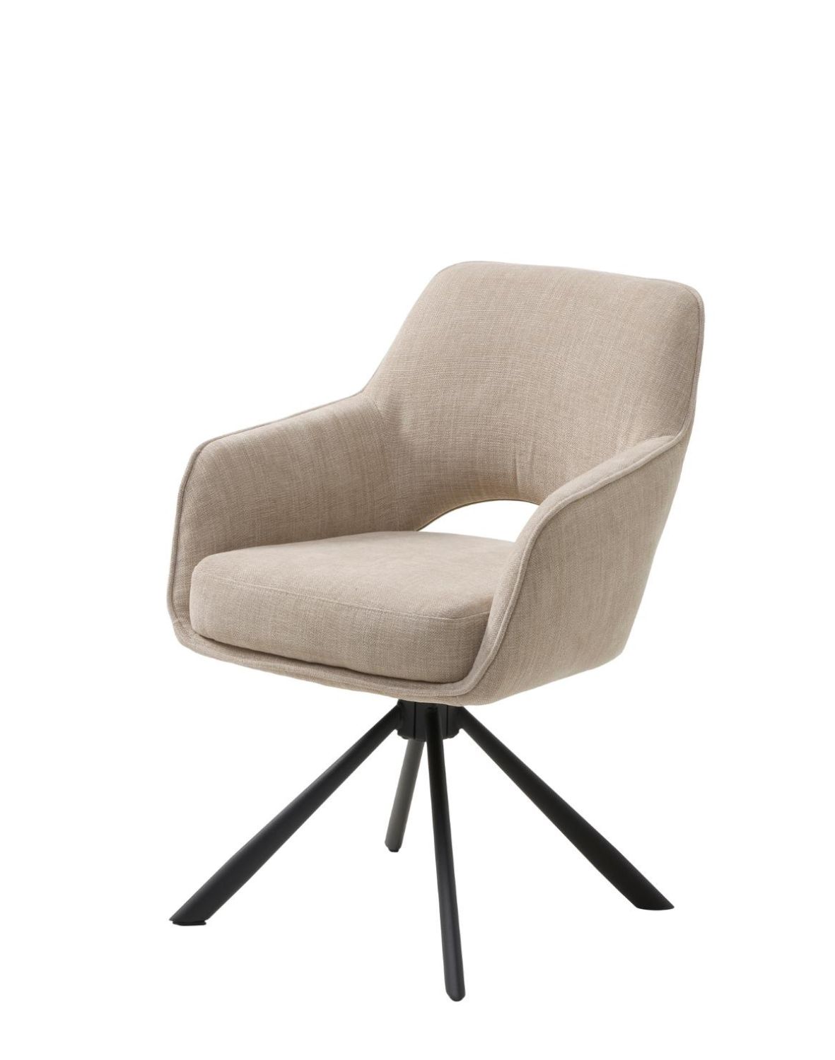 krzesło obrotowe do jadalni cowley, beżowe (54900004)