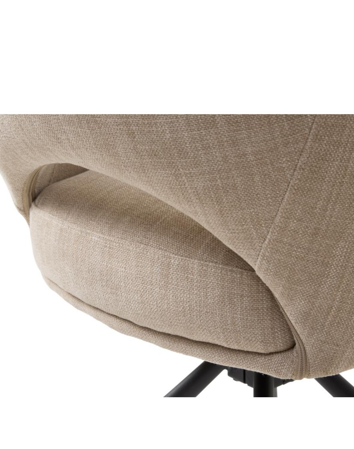 krzesło obrotowe do jadalni cowley, beżowe (54900004)