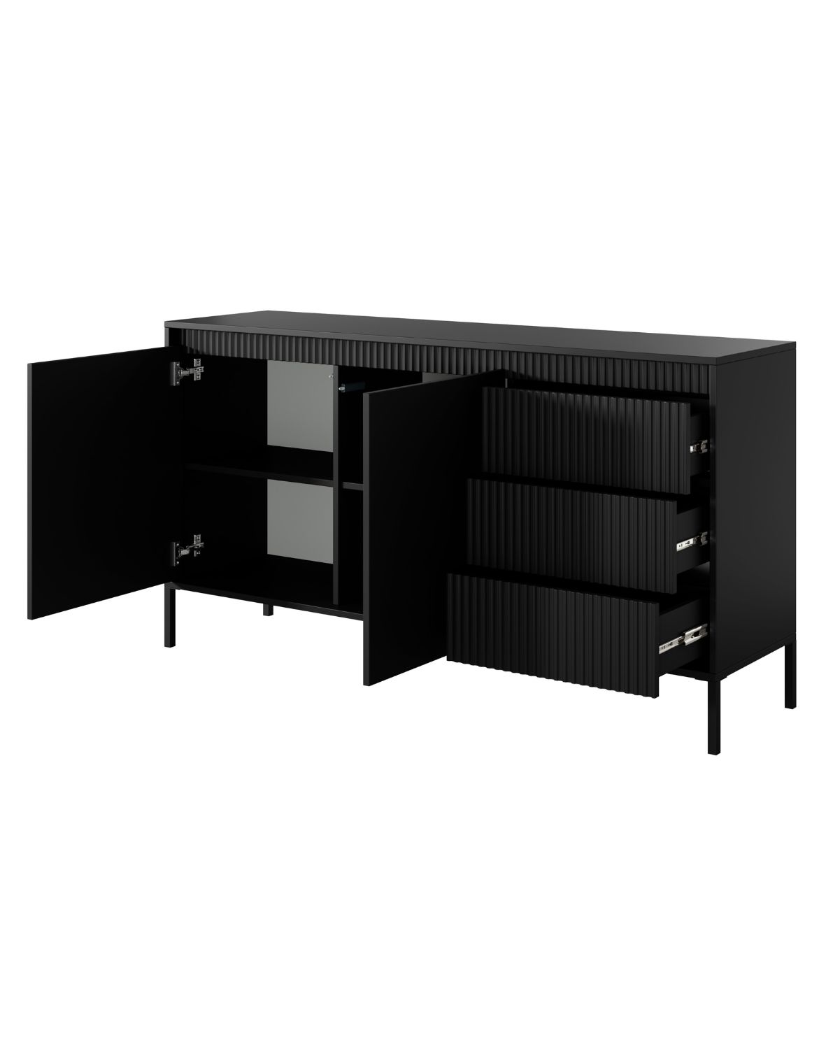 czarna komoda senso b