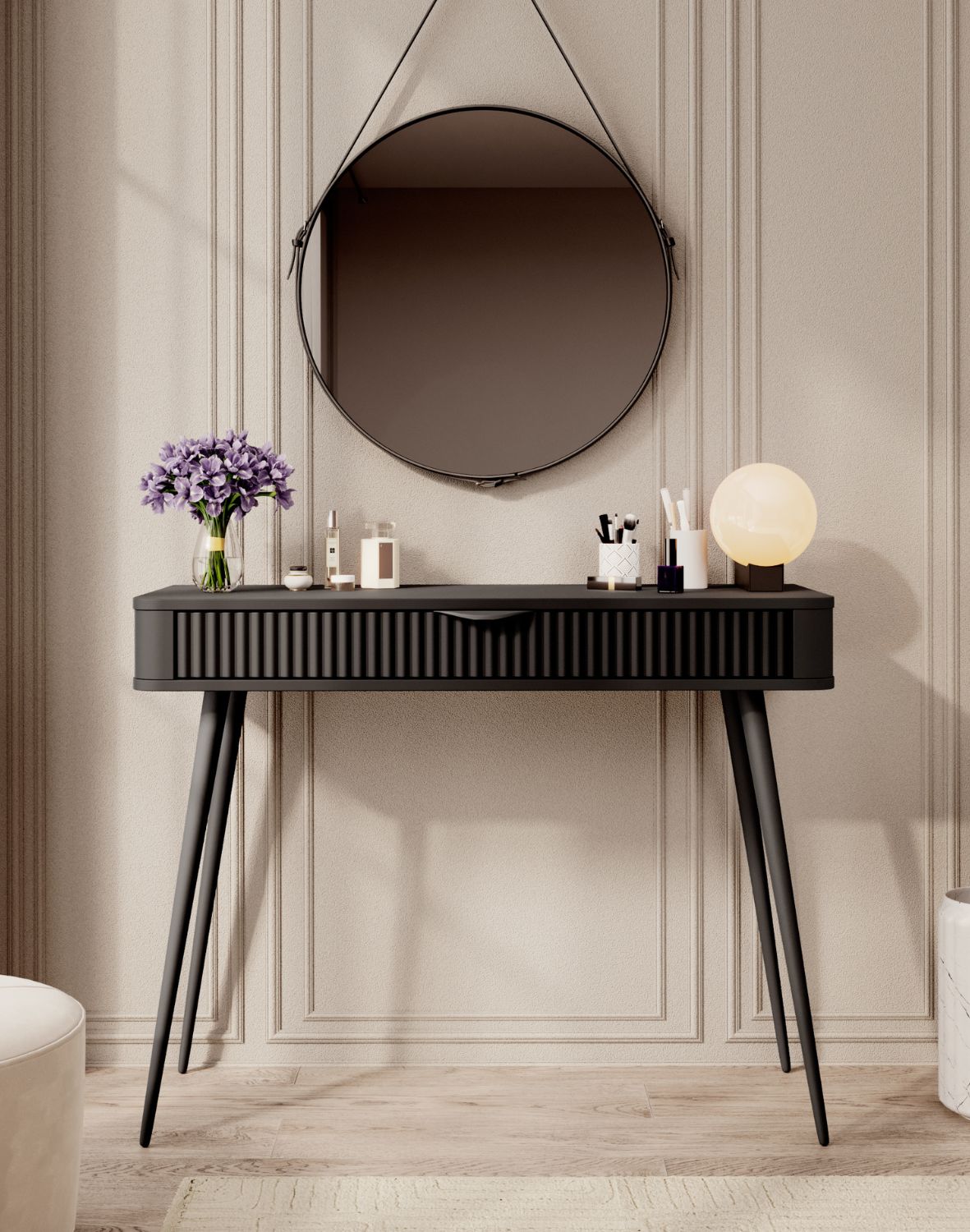 czarna toaletka lante j