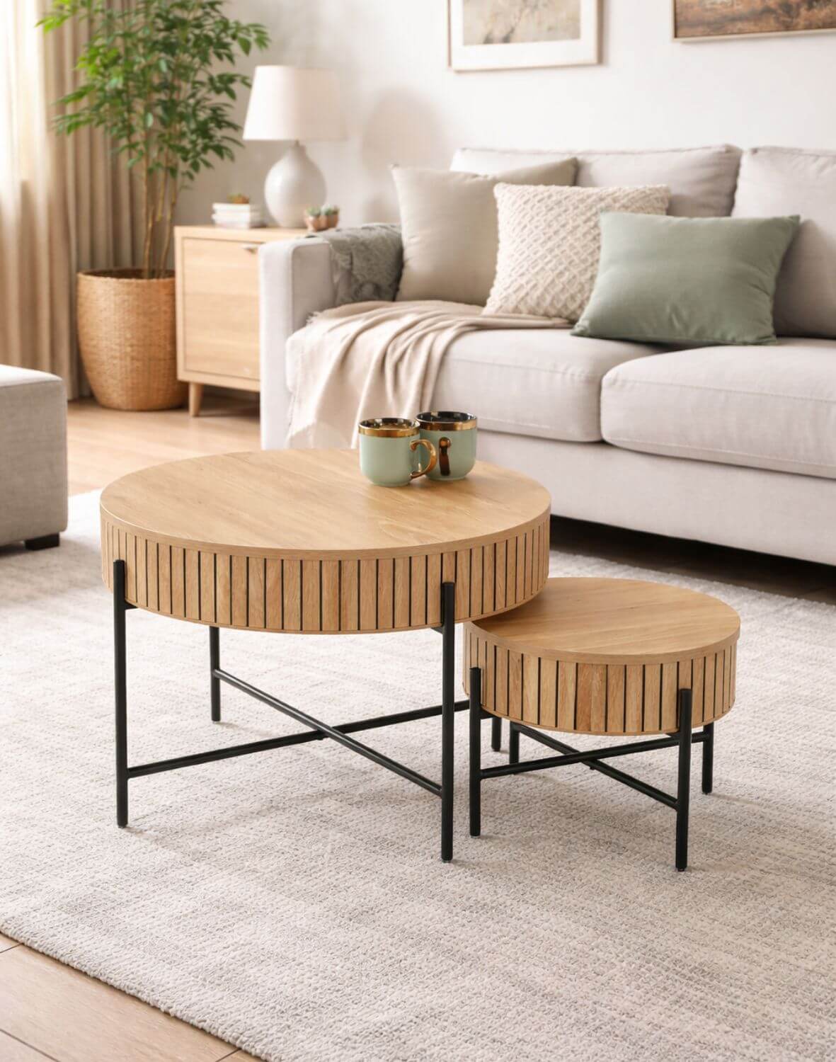 Zestaw dwóch stolików kawowych Dante