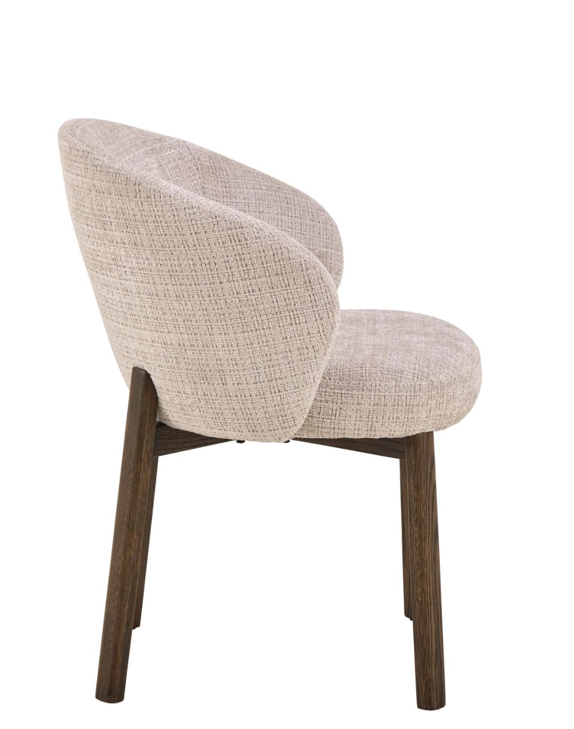 krzesło do jadalni darlene, beżowe, dębowe nogi (09541)