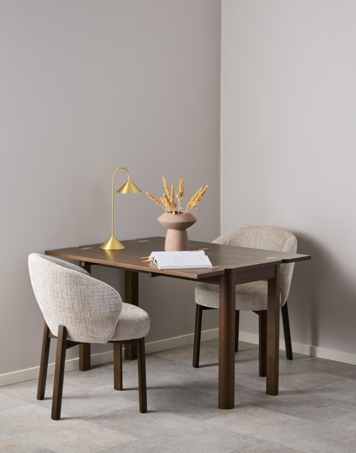 krzesło do jadalni darlene, beżowe, dębowe nogi (09541)