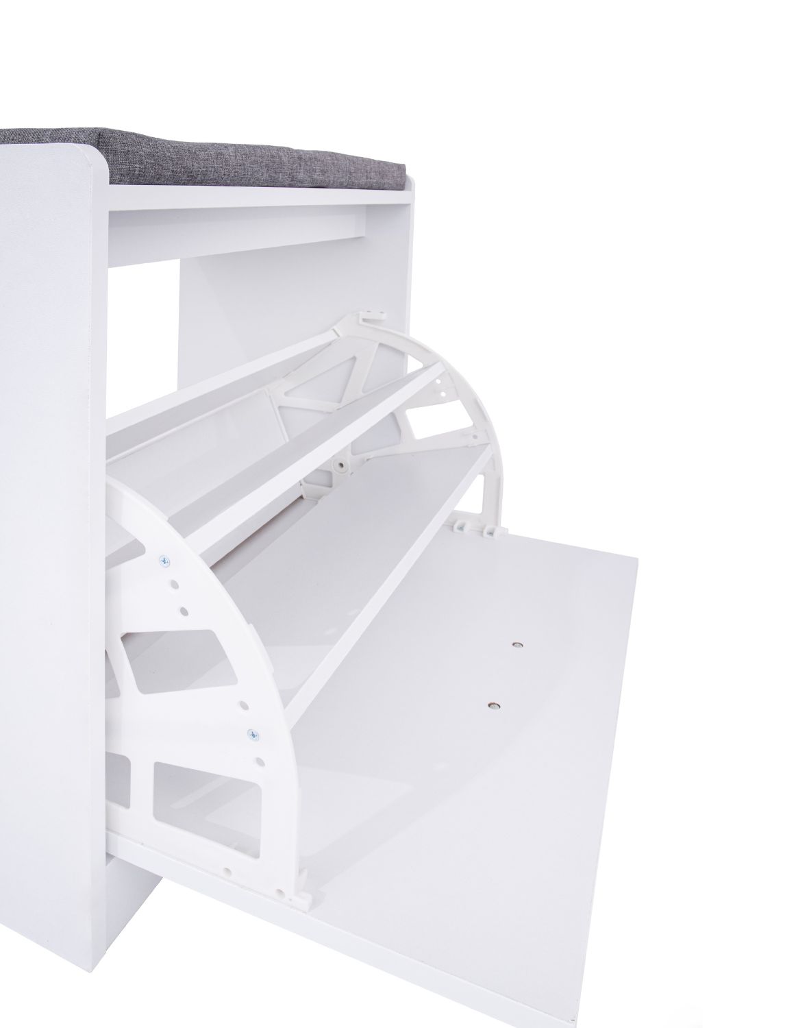 szafka na buty z siedziskiem duna, biała