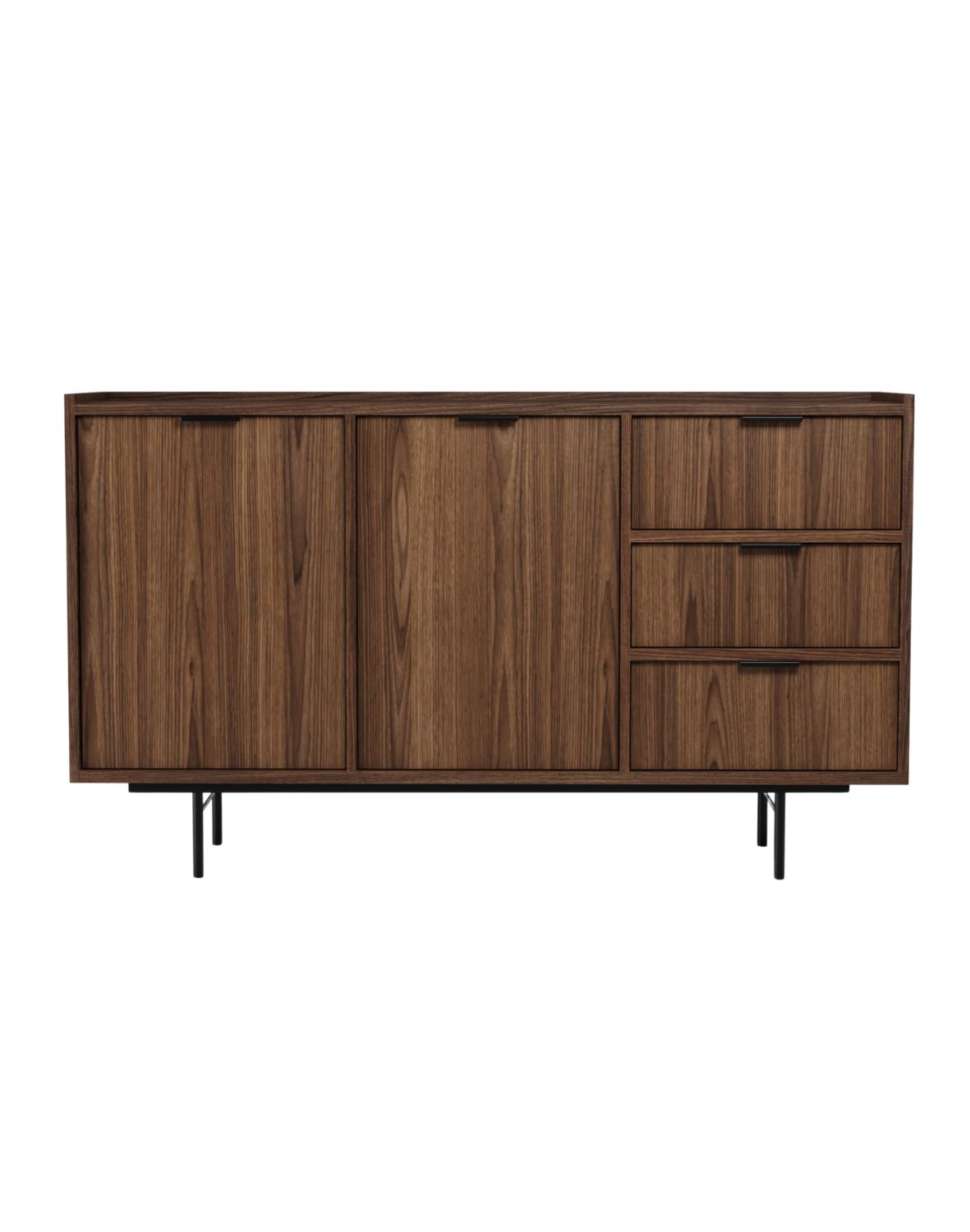 komoda edison 2d3s brown warmia walnut