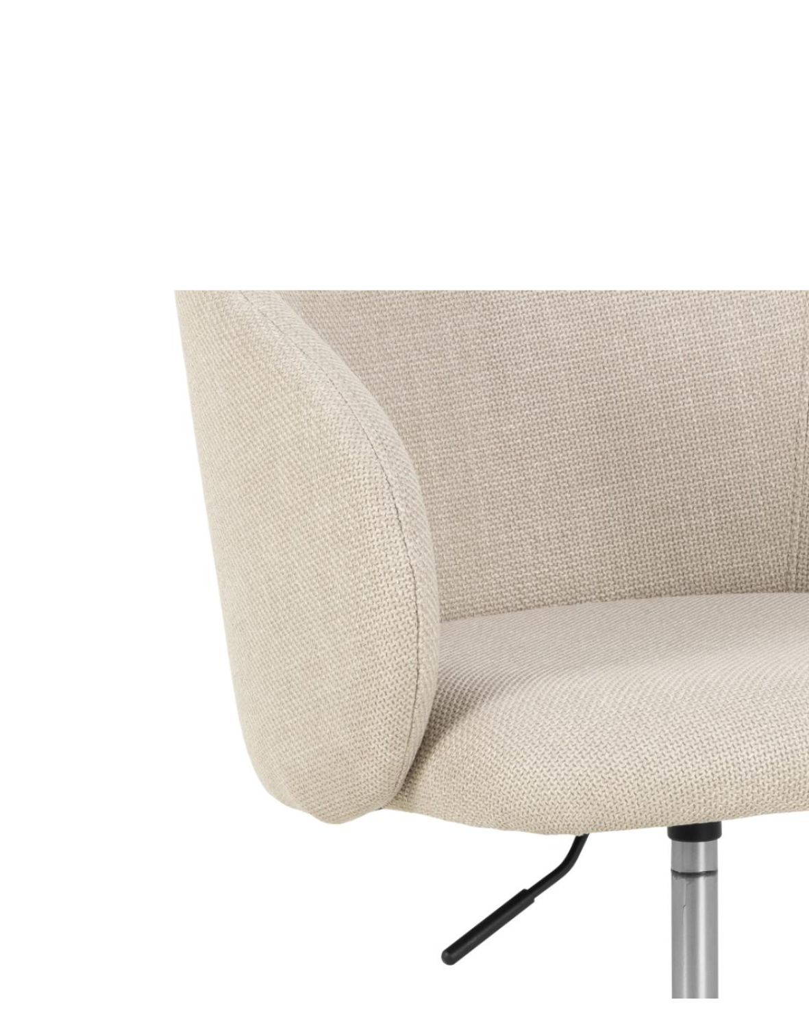 krzesło biurowe eleanor, beżowe, regulowane i obrotowe (08034)