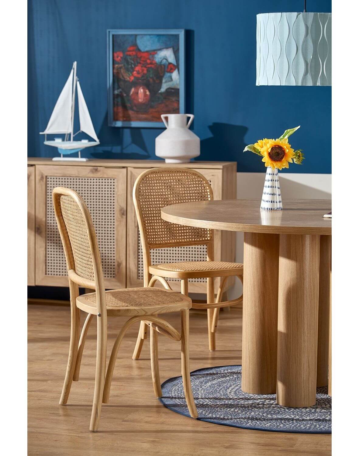 stół okrągły elefante 120 cm, dąb naturalny