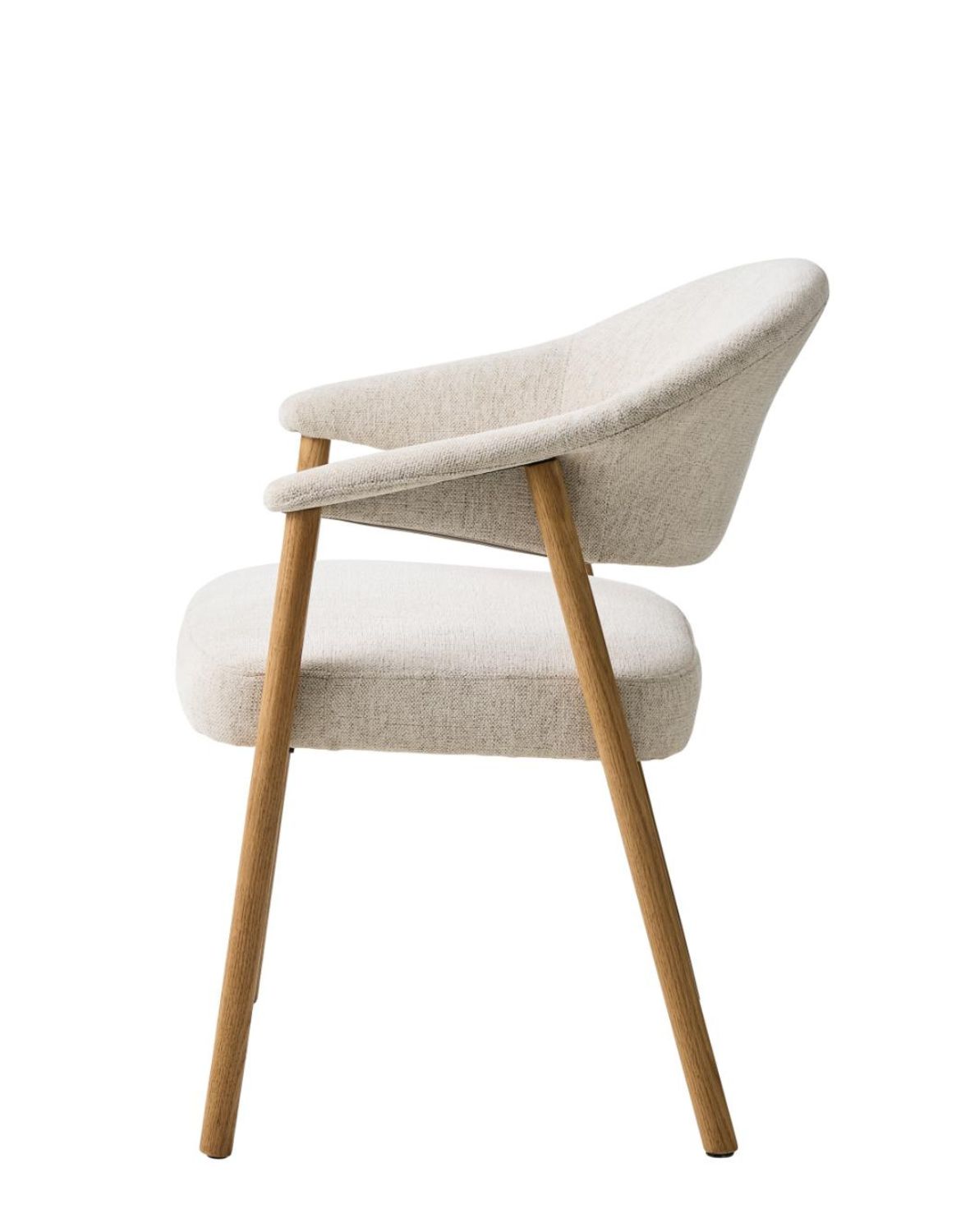 fotel tapicerowany elk, dębowe nogi w stylu skandynawskim (56160000)