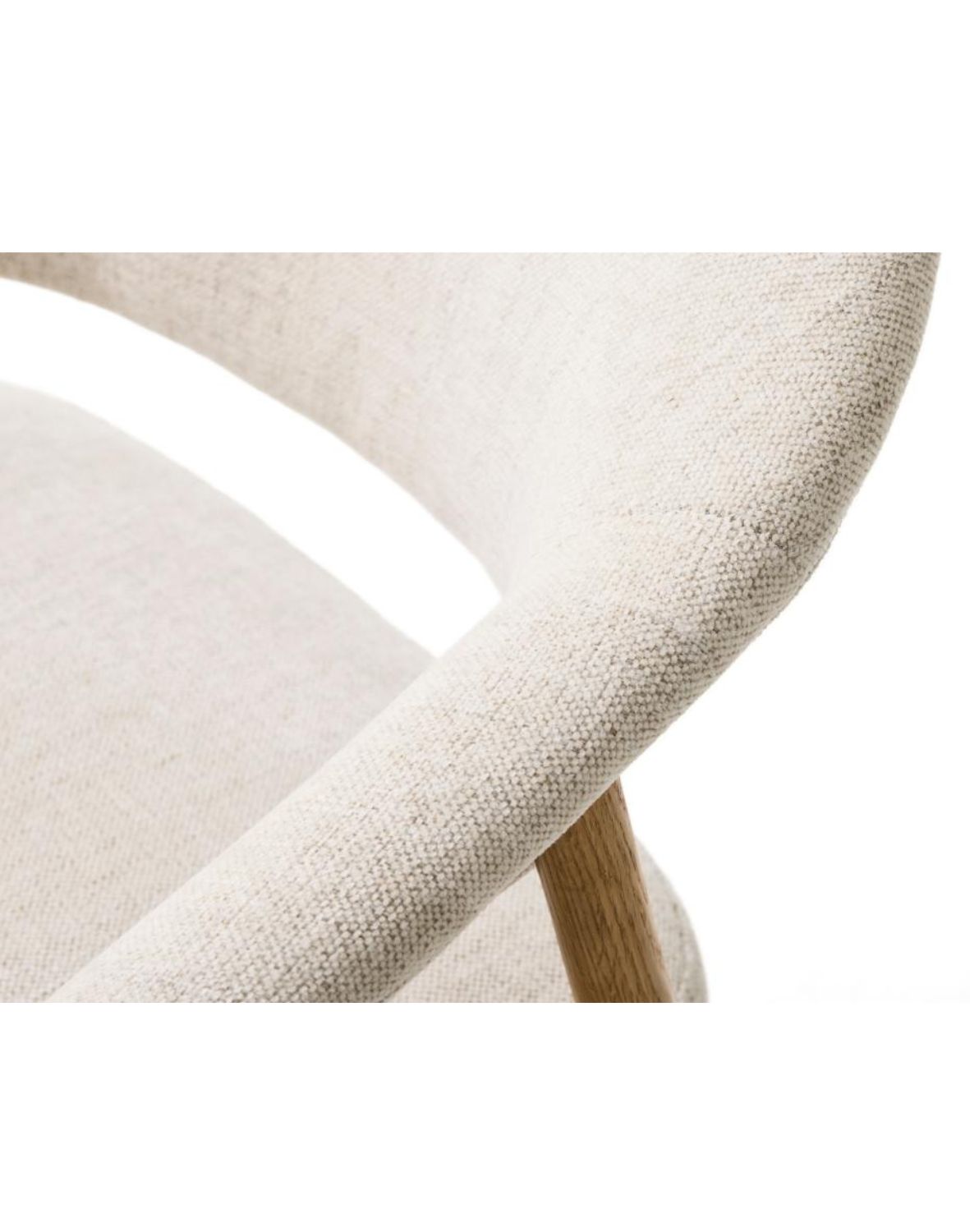 fotel tapicerowany elk, dębowe nogi w stylu skandynawskim (56160000)