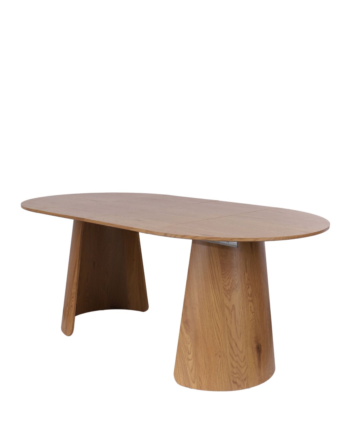 stół okrągły rozkładany enzo m plus, 100-180 cm, dziki dąb